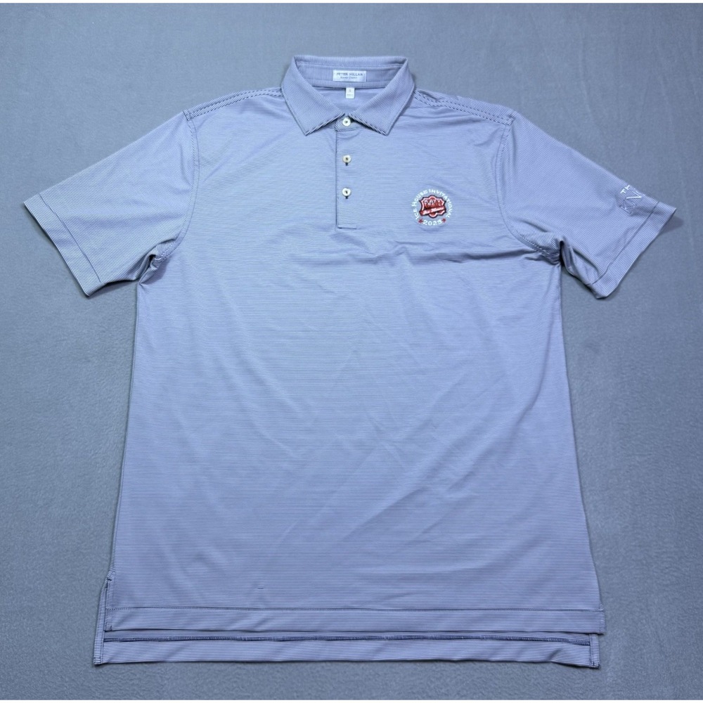 Peter Millar Summer Comfort Polo Shirt Mens L Golf Performance Stretch